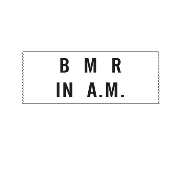 Printed Chart Tape - BMR In A.M.